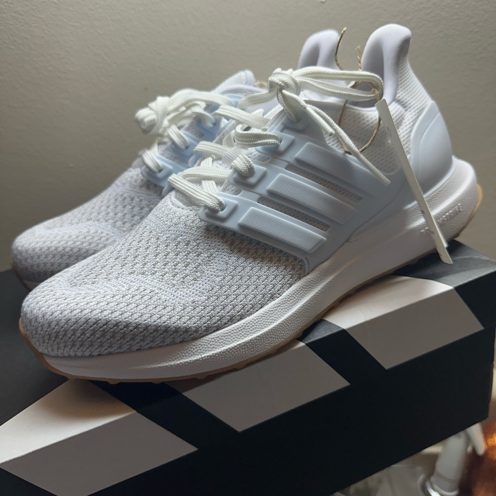 Adidas Ultra Dreams All-White Running Shoes - Picture 1 of 10